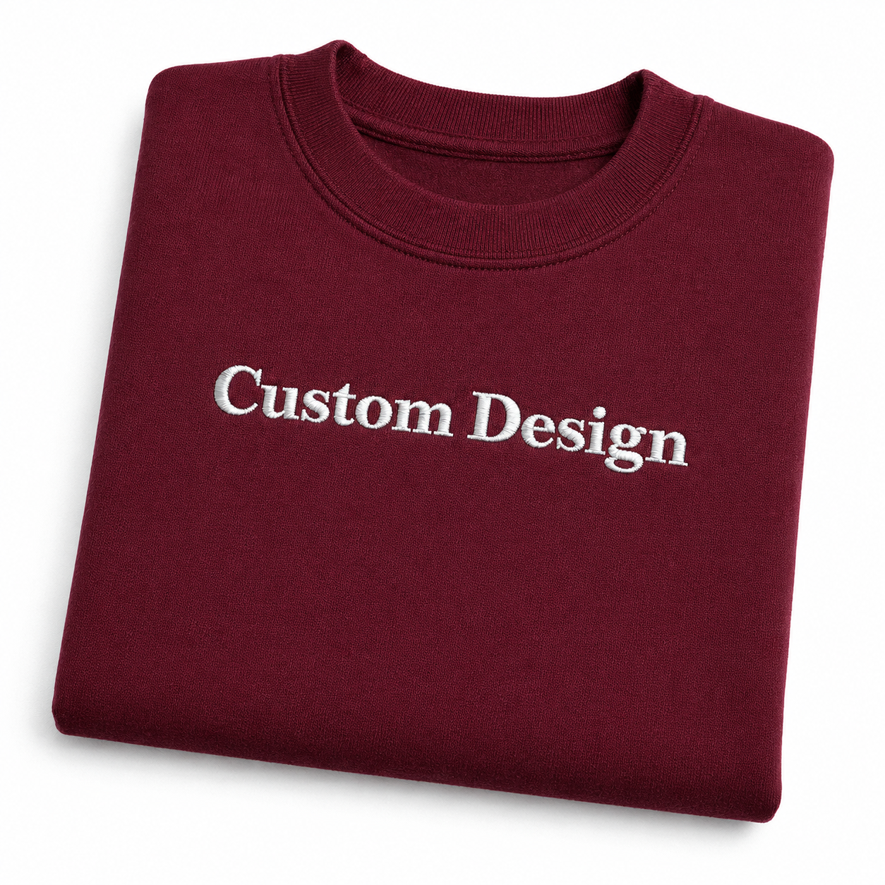 Personalized Embroidered Name Unisex T-Shirts, Choose Phrase, Font and Embroidery Thread Color, Pure Cotton, Short Sleeve Crewneck T-Shirts, Design Your Tee, Minimal Chest Embroidery