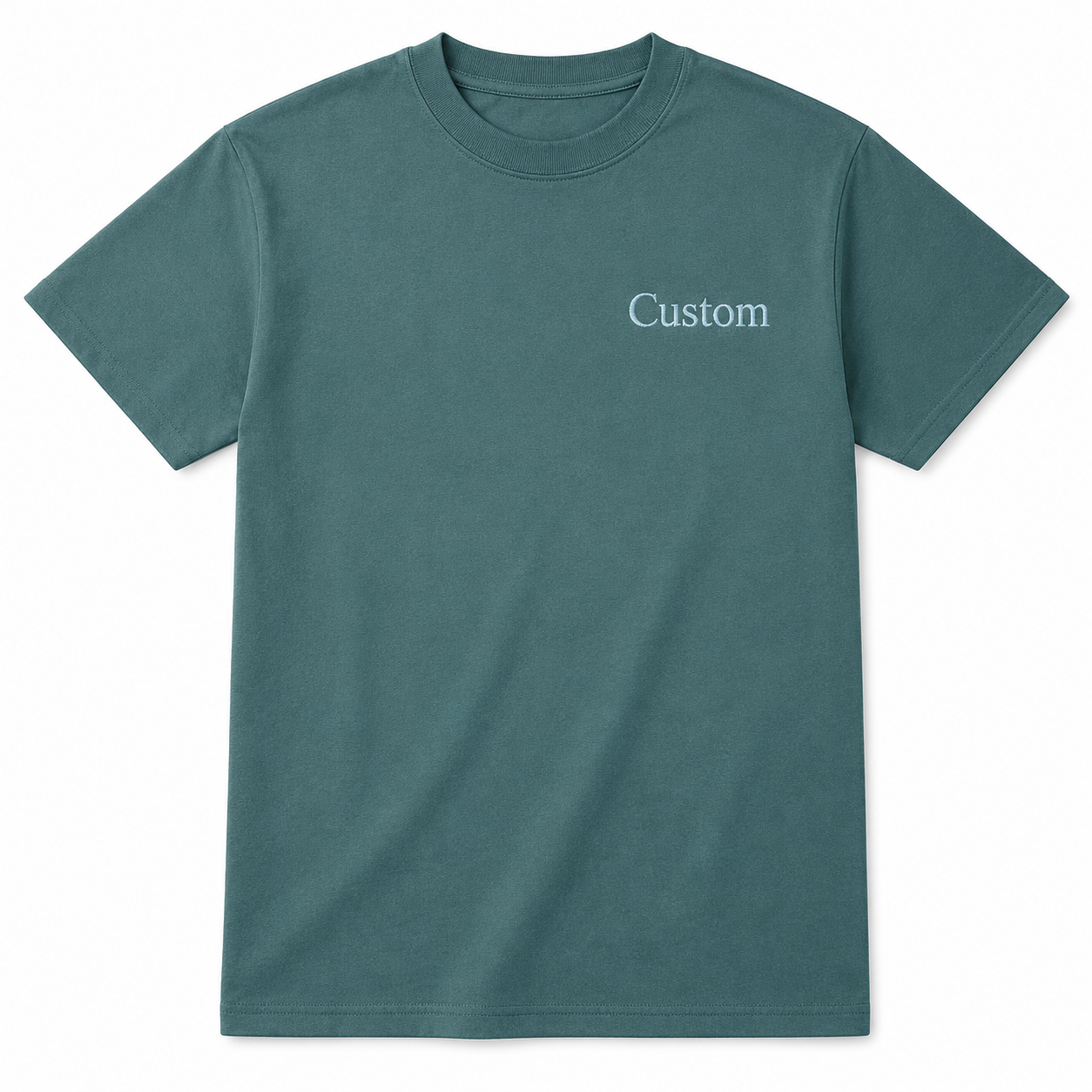 Customized Embroidery Unisex T-shirts, Custom Name / Text Embroidery Tee for Men & Women, Cotton Round Neck Custom Embroidery T-Shirt, Unique Gift, 100% Pure Cotton, Random Texts & Phrases, Regular Fit, Design Your Tee