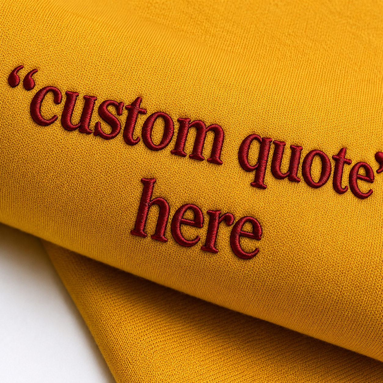 Custom Embroidered Unisex T-Shirt, Random Texts & Phrases, Minimal Chest Embroidery, Regular Fit Apparel, Add Your Custom Text, 100% Pure Cotton, Front & Back Embroidery, Different Placements