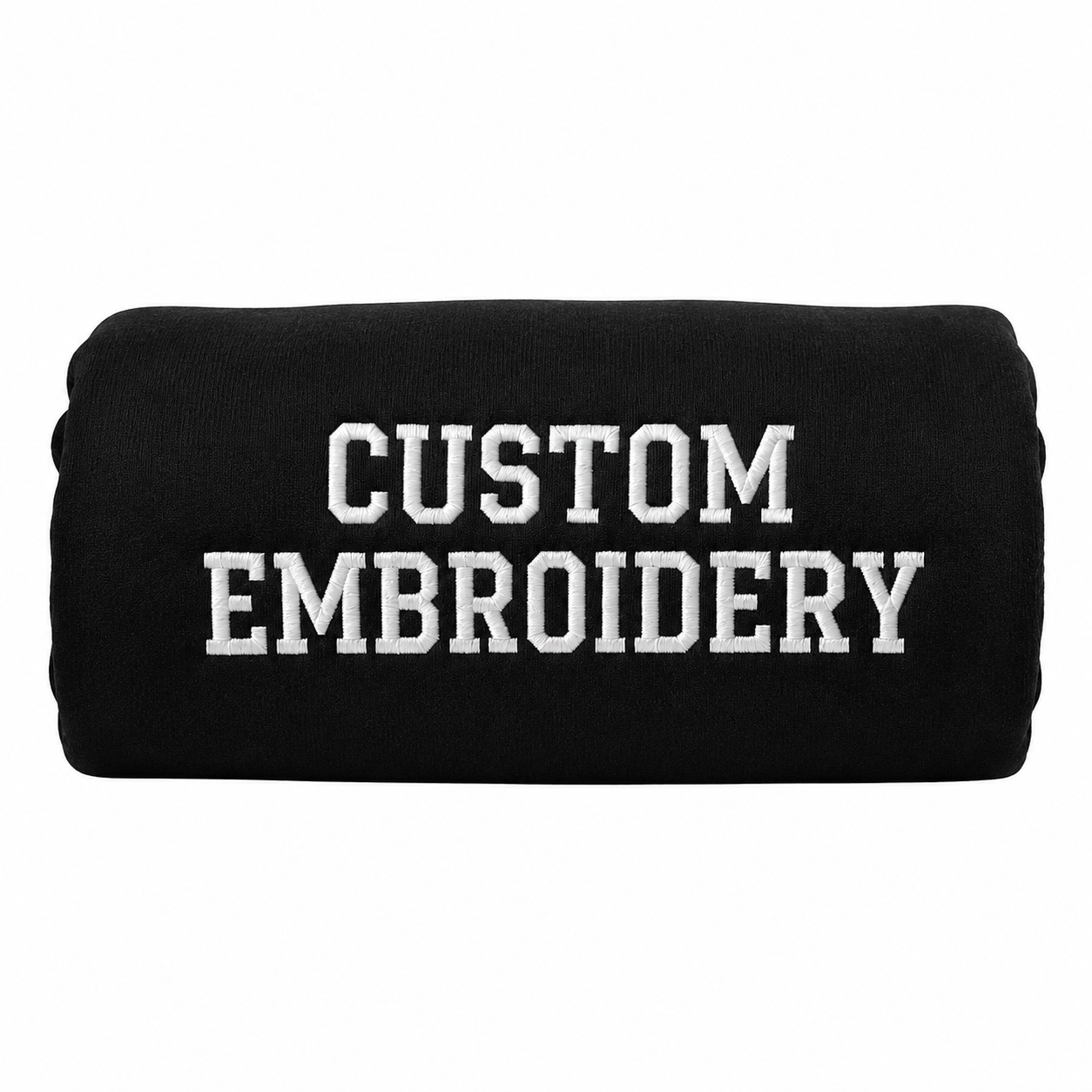 Customized Embroidered Unisex Sweatshirt,  Personalized Text Crewneck Pullover Gift, Front & Back Embroidery Design, Different Placement for Text, Make Your Own Pullover, Choose the Random Text in the Full Embroidery, Regular Fit