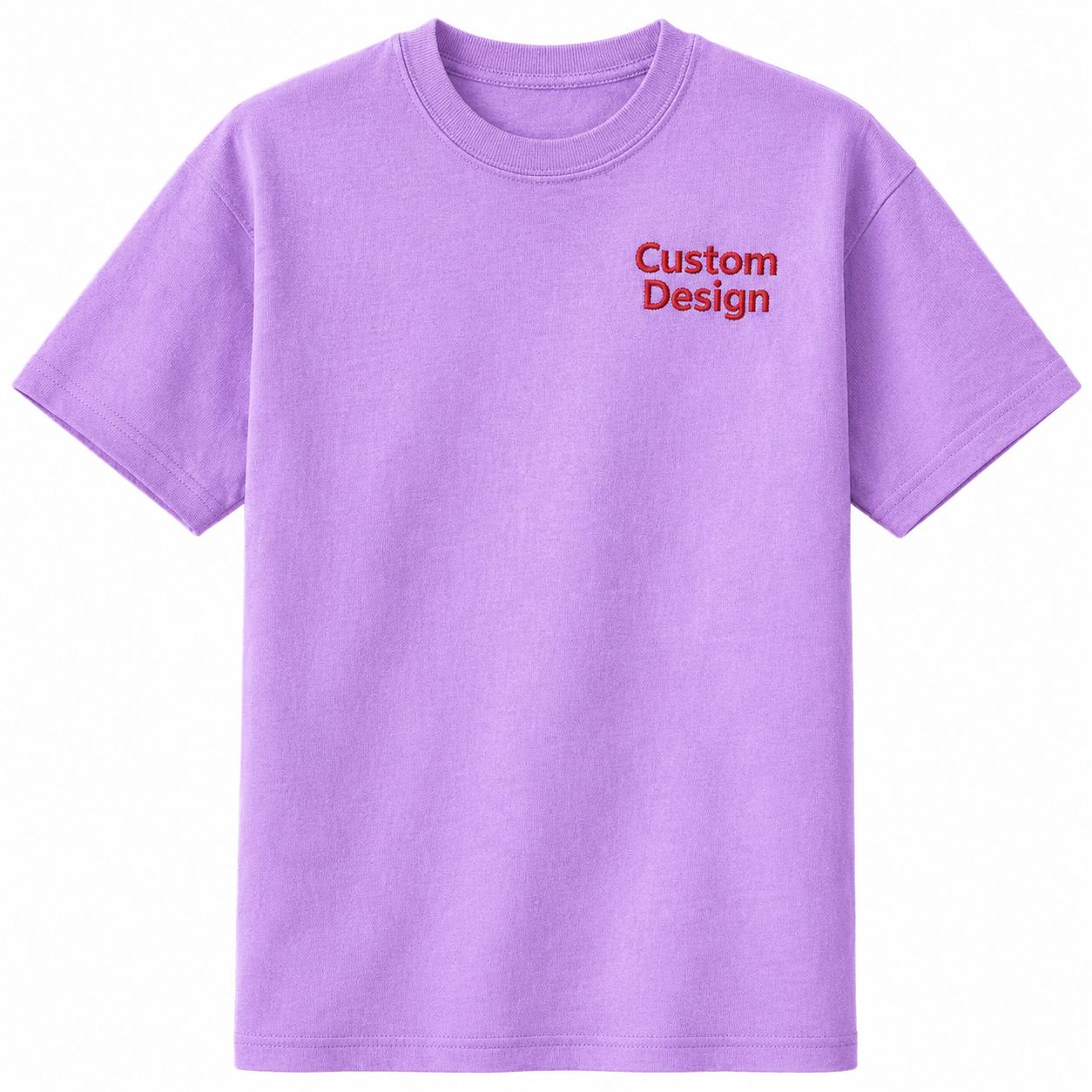 Design Your Embroidery T-Shirts with Text, Choose Phrase, Font and Embroidery Color for Any Occasion, Custom Name Embroidered Tee, Personalized Gift Apparel, 100% Cotton, Regular fit, Multiple Color Options, Different Placements For Text