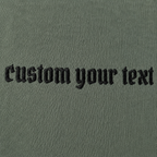 Personalized Embroidered Text  T-shirt, Custom Colors Tee,Custom Birthday Gift, Minimal Embroidery T-Shirt, personalize your own design, Make Your own Tee,