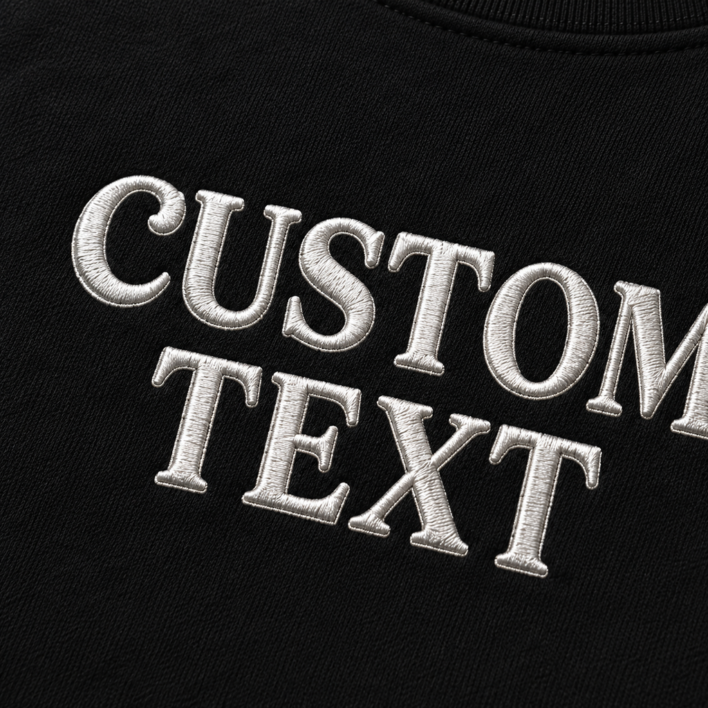 Custom Embroidered Sweatshirt for Women & Men Personalized Text Crewneck Sweatshirt- Custom Name Embroidery Pullover Gift