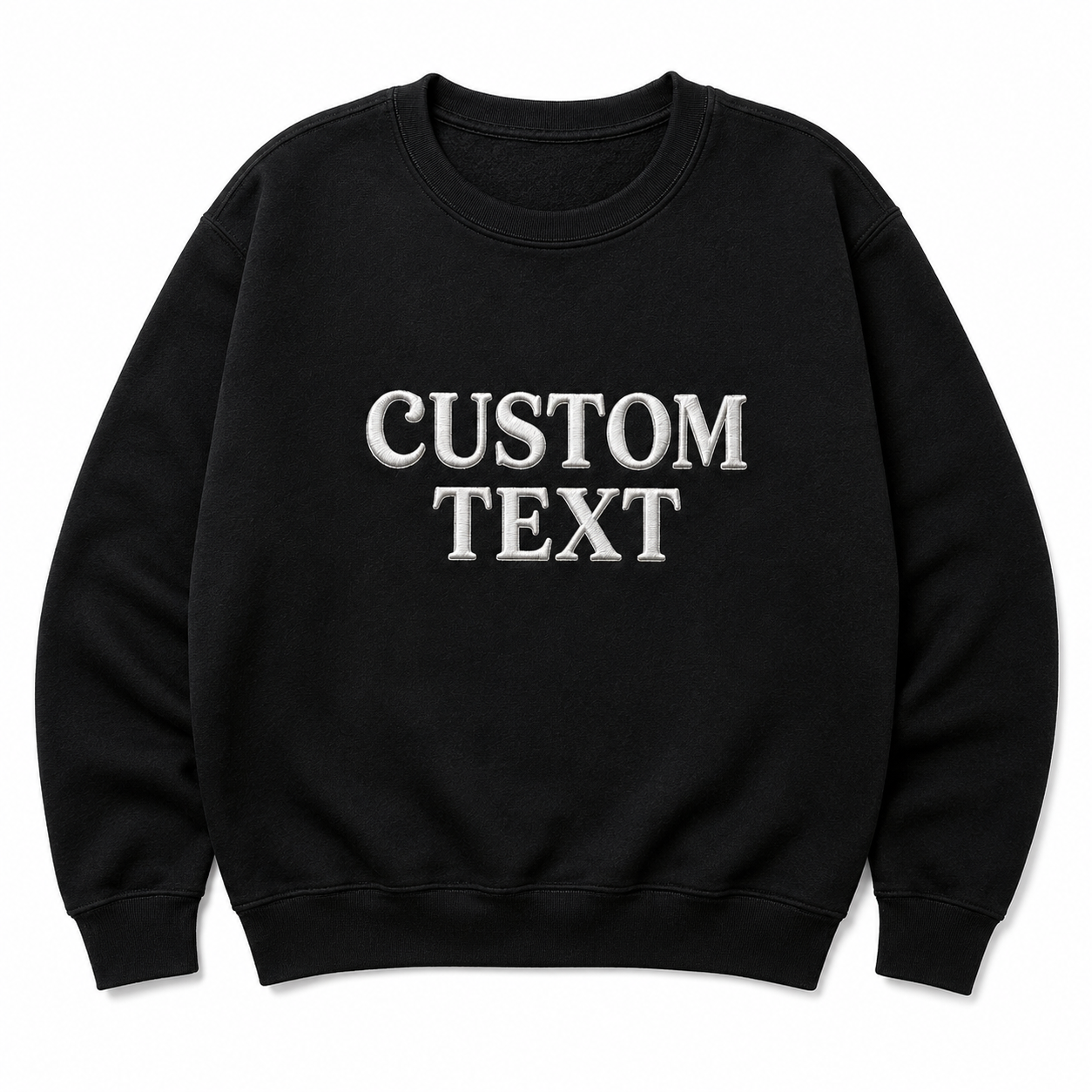 Custom Embroidered Sweatshirt for Women & Men Personalized Text Crewneck Sweatshirt- Custom Name Embroidery Pullover Gift