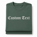Customized Embroidered Unisex T-Shirt Personalized Name & Text Tee with Premium Visible Thread Embroidery, Front & Back Embroidery Design, Design your Tee, Gift Apparel, 100% Pure Cotton, Regular Fit