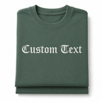 Customized Embroidered Unisex T-Shirt Personalized Name & Text Tee with Premium Visible Thread Embroidery, Front & Back Embroidery Design, Design your Tee, Gift Apparel, 100% Pure Cotton, Regular Fit