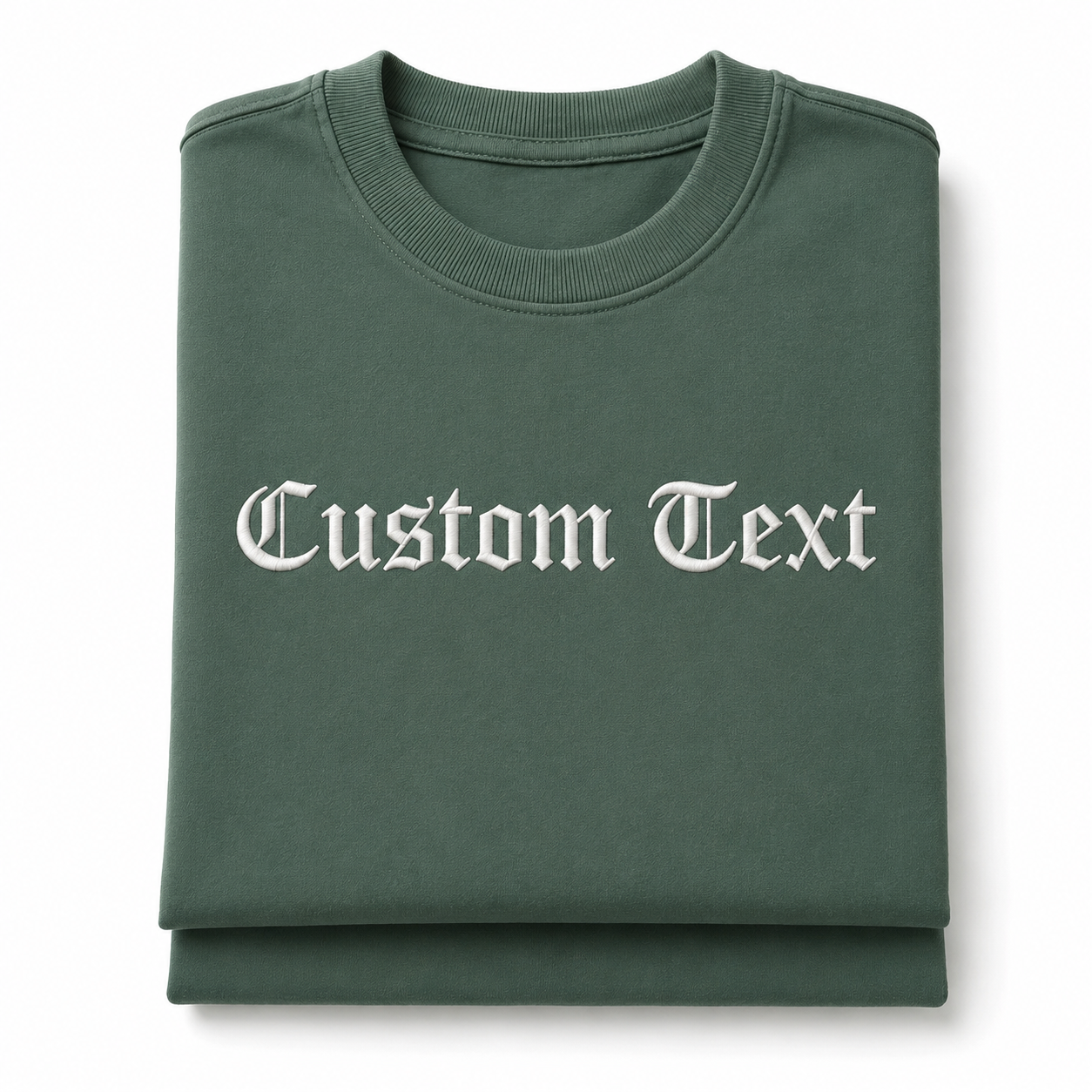 Customized Embroidered Unisex T-Shirt Personalized Name & Text Tee with Premium Visible Thread Embroidery, Front & Back Embroidery Design, Design your Tee, Gift Apparel, 100% Pure Cotton, Regular Fit