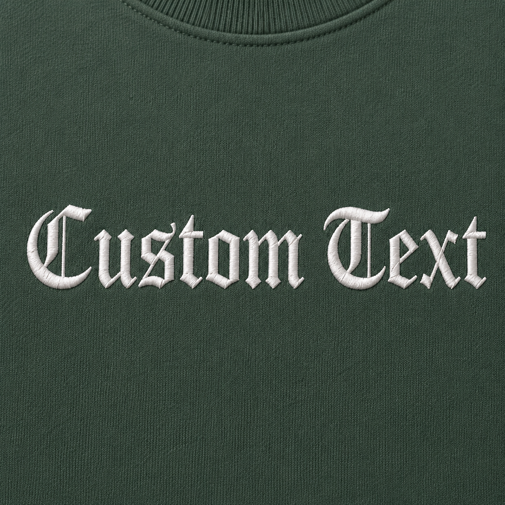 Customized Embroidered Unisex T-Shirt Personalized Name & Text Tee with Premium Visible Thread Embroidery, Front & Back Embroidery Design, Design your Tee, Gift Apparel, 100% Pure Cotton, Regular Fit