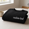 Personalized Embroidered Sweatshirt, Custom Name Text Sweatshirt with Premium Thread Embroidery, Unisex Custom Crewneck Pullover Gift for Men & Women