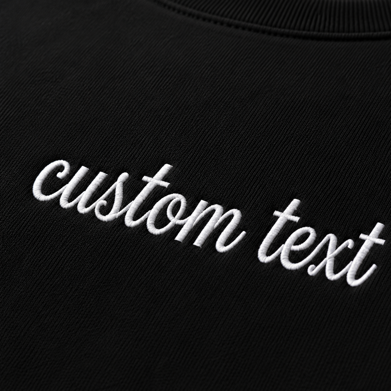 Personalized Embroidered Sweatshirt, Custom Name Text Sweatshirt with Premium Thread Embroidery, Unisex Custom Crewneck Pullover Gift for Men & Women