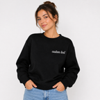 Personalized Embroidered Sweatshirt, Custom Name Text Sweatshirt with Premium Thread Embroidery, Unisex Custom Crewneck Pullover Gift for Men & Women