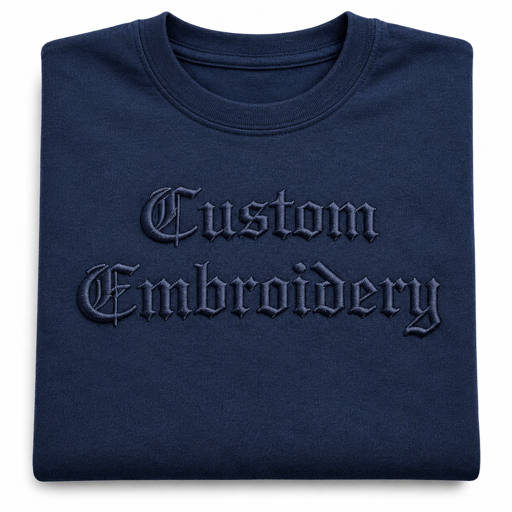 Design Your own Personalized T-Shirt with Name, Unisex Regular Fit, Custom with Your Own Design or Text, Chest Embroidery, 100% Pure Cotton, Different Color Options, Gift for Him/Her