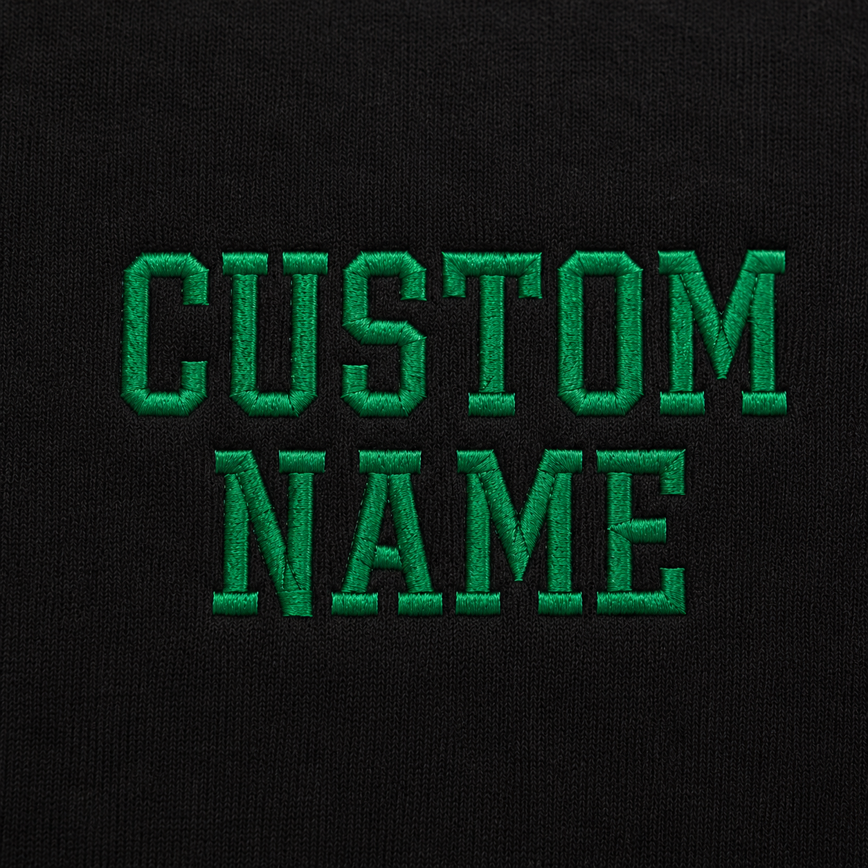Custom Embroidered Name Sweatshirt for Men & Women – Personalized Black Crewneck Pullover, Custom Text Sweatshirt, Minimalist Couple Gift, Unisex Cozy Fleece Sweatshirt, Design your Pullover