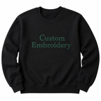 Customized Embroidered Text, Name Unisex Sweatshirts, Add Your Own Custom Text, Personalized Embroidery Gift, Front & Back Embroidery, Different Placements, Regular Fit, Design Your Pullover,