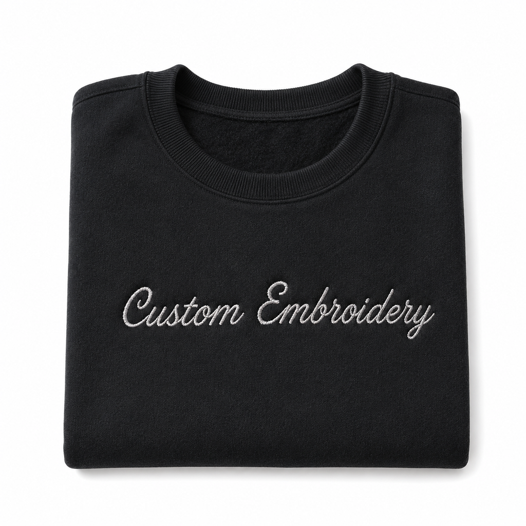 Personalized Custom Embroidered Unisex Sweatshirt  Premium Custom Name Crewneck Sweatshirt, Custom Gift for Men & Women, Premium Embroidery Stitching