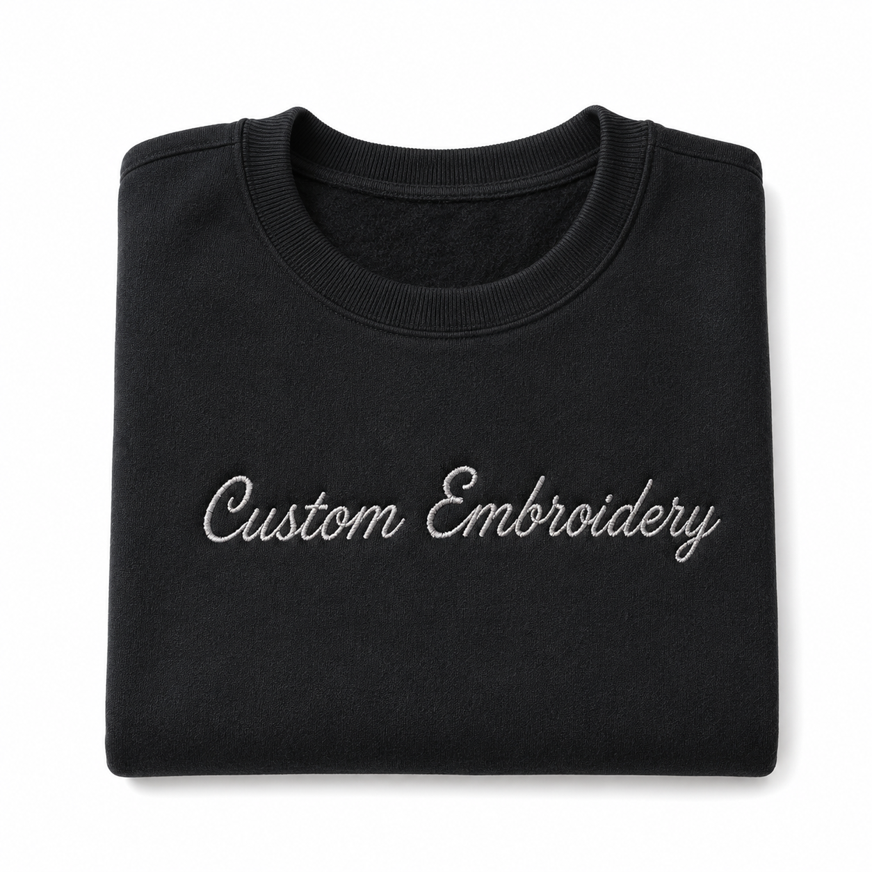 Personalized Custom Embroidered Unisex Sweatshirt  Premium Custom Name Crewneck Sweatshirt, Custom Gift for Men & Women, Premium Embroidery Stitching