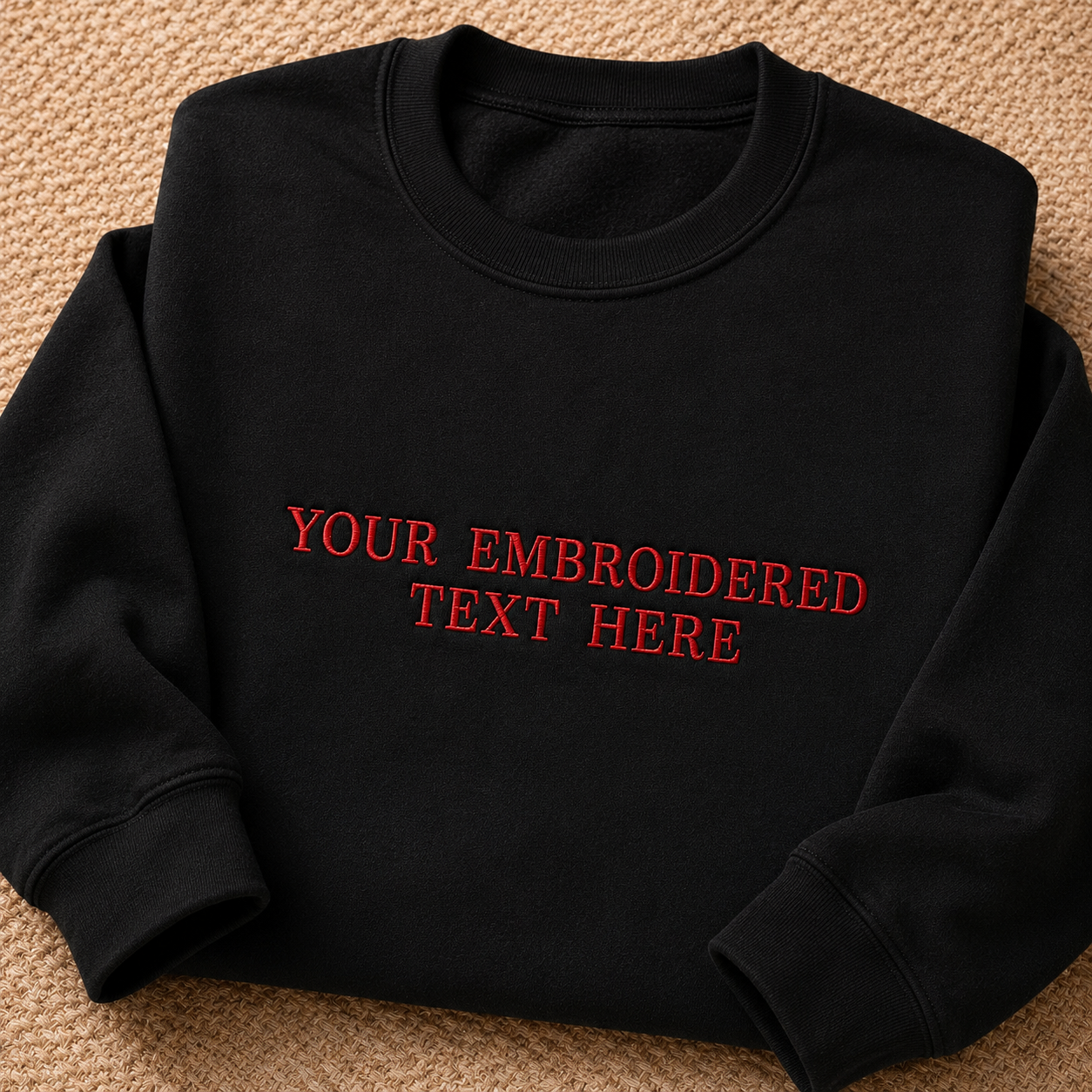 Custom Embroidered Sweatshirt, Personalized Text Crewneck Sweatshirt, Minimal Thread Embroidery Gift, Design Your Pullover, Make Your Own sweatshirts, Gift Apparel