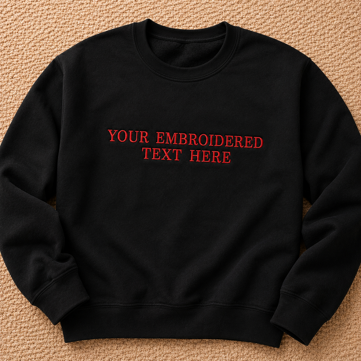Custom Embroidered Sweatshirt, Personalized Text Crewneck Sweatshirt, Minimal Thread Embroidery Gift, Design Your Pullover, Make Your Own sweatshirts, Gift Apparel