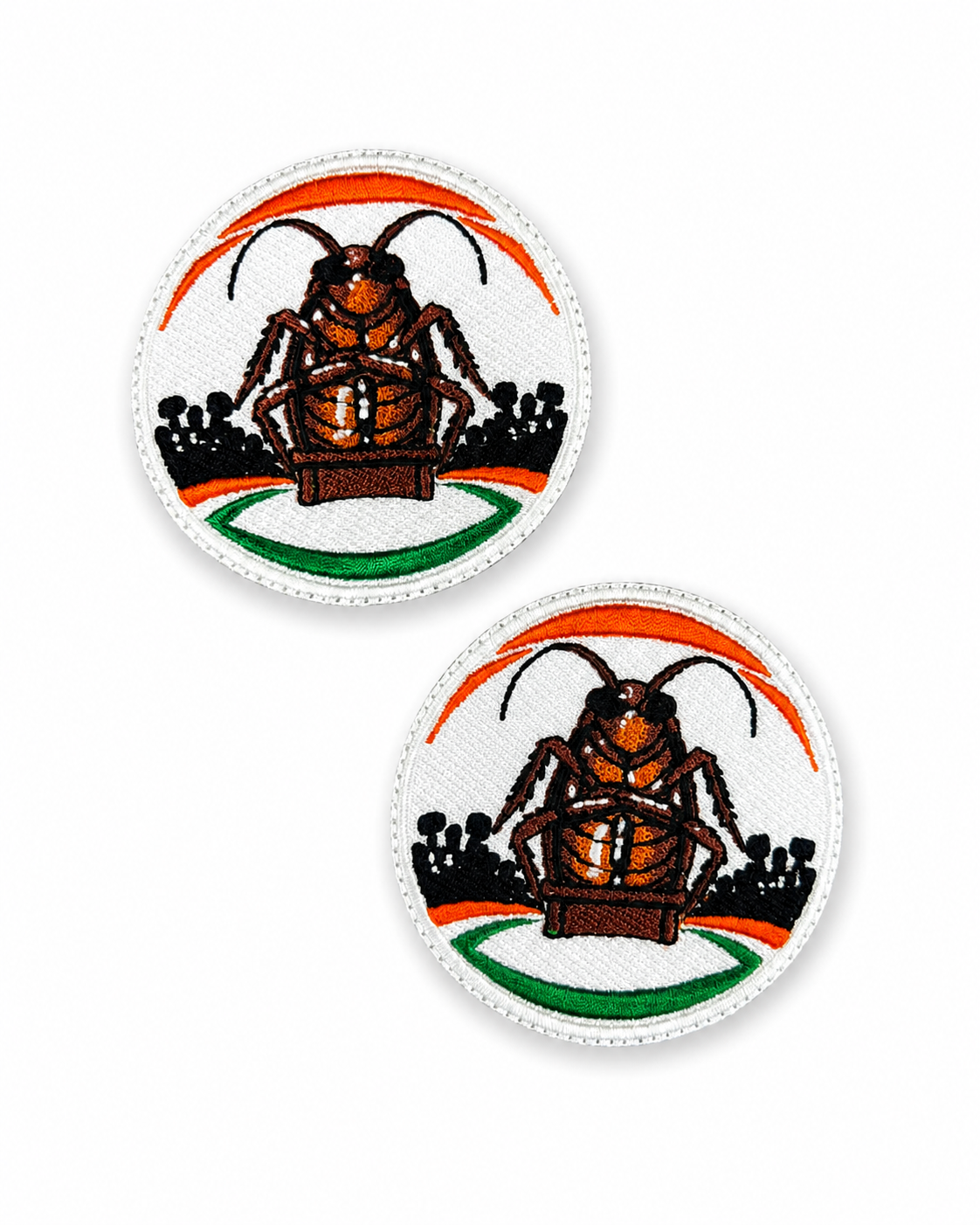 Trend Inspired Cockroach Embroidered Patch, Premium Stitch Patch for Clothing Accessories, Stylish Iron-On, Sew on, Hook N Loop Patches for T-Shirts, Jeans & Tote Bags, GenZ Style Cockroach Badge
