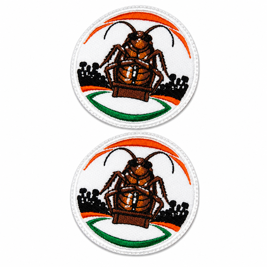 Trend Inspired Cockroach Embroidered Patch, Premium Stitch Patch for Clothing Accessories, Stylish Iron-On, Sew on, Hook N Loop Patches for T-Shirts, Jeans & Tote Bags, GenZ Style Cockroach Badge