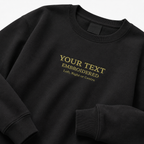 Custom Embroidered Sweatshirt,  Personalized Text Crewneck Sweatshirt ,  Minimalist Embroidery Pullover, Custom Name Gift Sweatshirt,