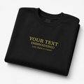 Custom Embroidered Sweatshirt,  Personalized Text Crewneck Sweatshirt ,  Minimalist Embroidery Pullover, Custom Name Gift Sweatshirt,