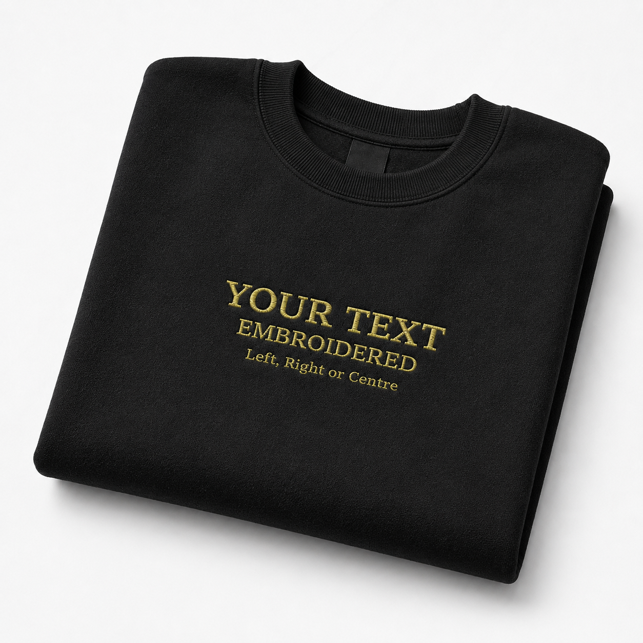 Custom Embroidered Sweatshirt,  Personalized Text Crewneck Sweatshirt ,  Minimalist Embroidery Pullover, Custom Name Gift Sweatshirt,