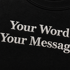 Custom Embroidered T-Shirt for Women & Men, Personalized Text Tee, Minimalist Aesthetic Shirt, Custom Name Message Gift, Premium Cotton T-Shirt, Regular Fit