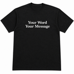 Custom Embroidered T-Shirt for Women & Men, Personalized Text Tee, Minimalist Aesthetic Shirt, Custom Name Message Gift, Premium Cotton T-Shirt, Regular Fit