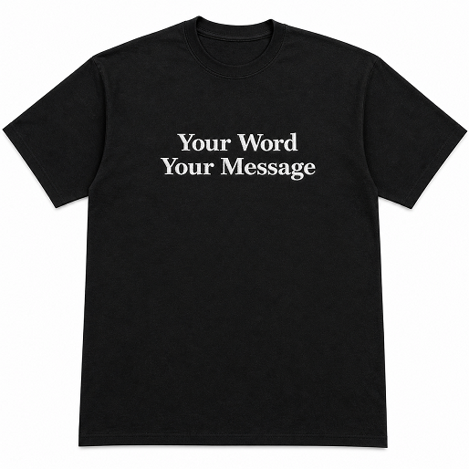 Custom Embroidered T-Shirt for Women & Men, Personalized Text Tee, Minimalist Aesthetic Shirt, Custom Name Message Gift, Premium Cotton T-Shirt, Regular Fit
