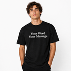 Custom Embroidered T-Shirt for Women & Men, Personalized Text Tee, Minimalist Aesthetic Shirt, Custom Name Message Gift, Premium Cotton T-Shirt, Regular Fit