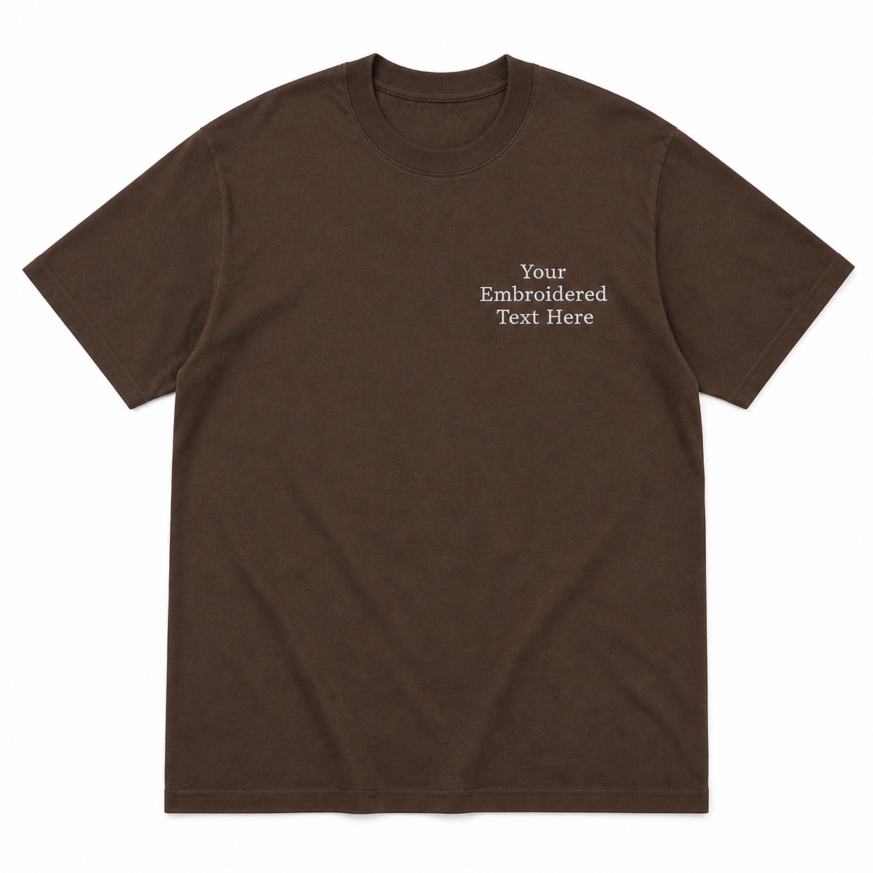 Customized Embroidery T-shirts, Custom Name Embroidery Tee for Men & Women, Cotton Round Neck Custom Embroidery T-Shirt, Unique Gift, 100% Pure Cotton, Random Texts & Phrases, Regular Fit