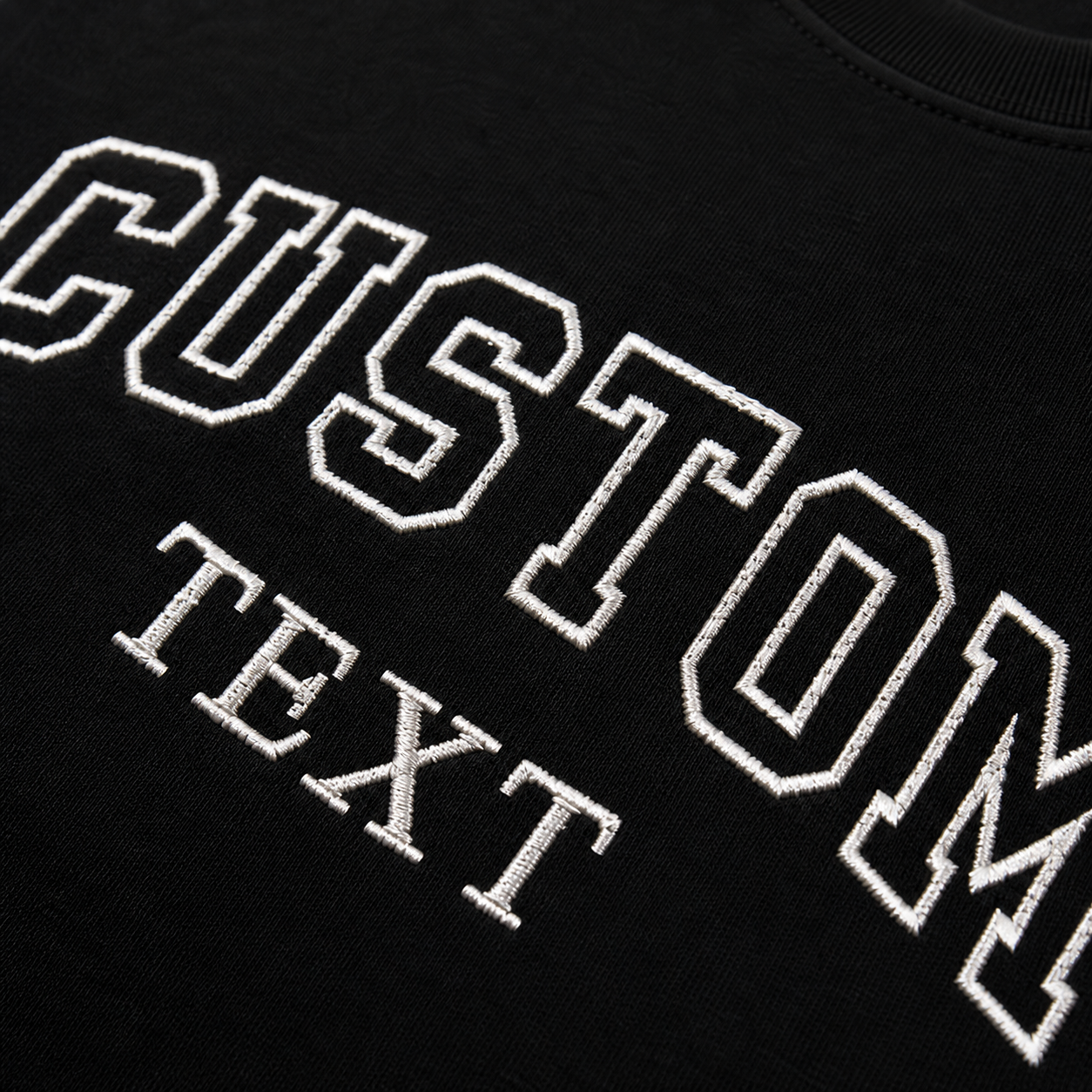 Custom Embroidered Unisex T-Shirt, Add Your Custom Text Name in Different Font Styles, Pure Cotton, Premium Embroidery Stitching, Random Text & Phrases, Minimal Chest Embroidery, Gift Apparel
