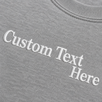 Personalized Embroidered Unisex T-Shirt, Add Your Custom Text Name, Pure Cotton, Design Your Random Text in Full Embroidery, Short Sleeve Crewneck T-Shirts, Regular Fit Apparel, Gift for Him/Her