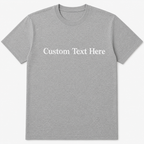 Personalized Embroidered Unisex T-Shirt, Add Your Custom Text Name, Pure Cotton, Design Your Random Text in Full Embroidery, Short Sleeve Crewneck T-Shirts, Regular Fit Apparel, Gift for Him/Her