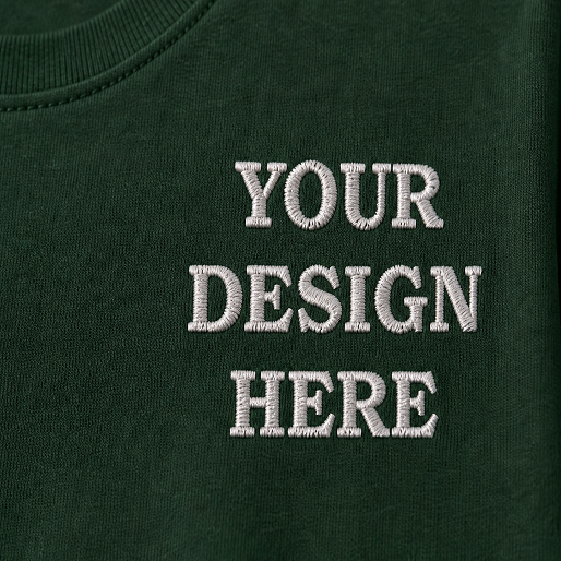 Personalized Embroidery T-Shirt for Men & Women, Custom Name Embroidered Cotton T Shirt, Unisex Casual Gift, Different Placement for Text, Design Your Tee