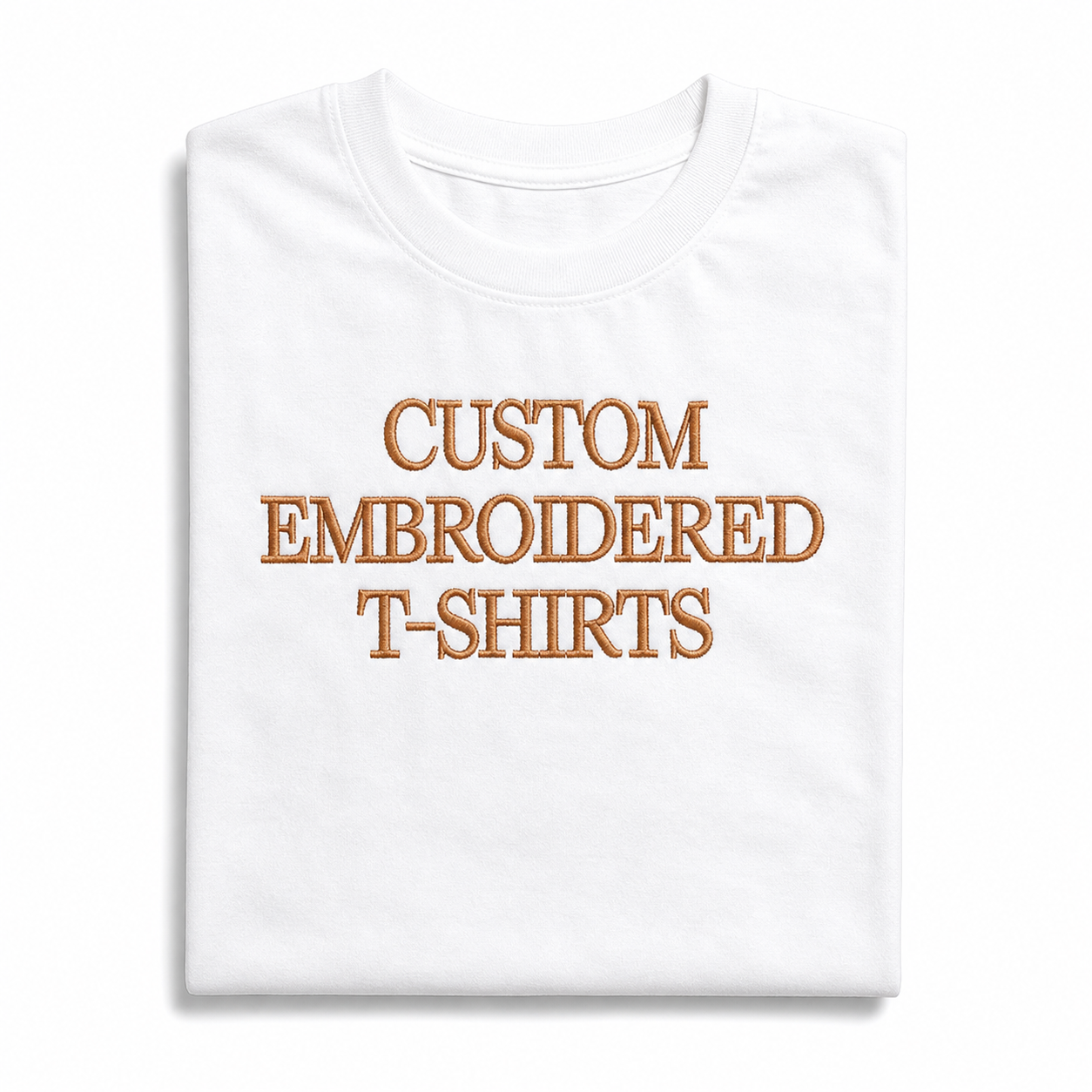 Customized Embroidered Unisex T-Shirt, Custom Name Text Embroidery Tee, Premium Cotton Custom T- Shirt, Birthday, Couple, Design Your Random Text in Full Embroidery, Multiple Color options