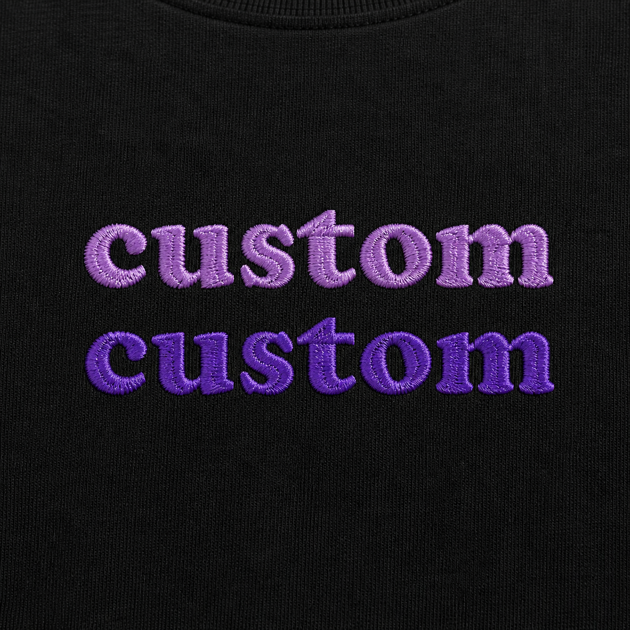 Design Your Custom Embroidery T-Shirts with the Name, Different Placements of the Text, Front & Back Embroidery Options, Color Options, 100% Pure Cotton Regular Fit, Unisex Apparel Gift
