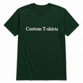Custom Embroidered Unisex T-Shirt, Personalized Tee, Add Your Custom Text Name, Pure Cotton, Embroidery Apparel for Men & Women, Text or Logo in Front or Back, Short Sleeve Crewneck T-Shirts