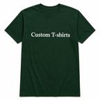 Custom Embroidered Unisex T-Shirt, Personalized Tee, Add Your Custom Text Name, Pure Cotton, Embroidery Apparel for Men & Women, Text or Logo in Front or Back, Short Sleeve Crewneck T-Shirts