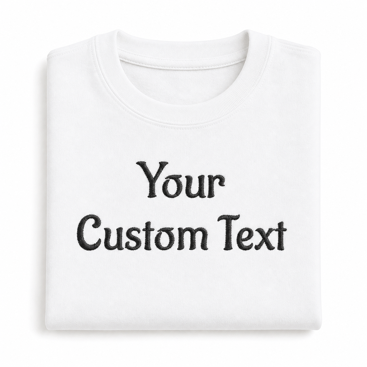 Personalized Embroidery T-Shirts for Men & Women, Choose Phrase, Font and Embroidery Color for Any Occasion, 100% Pure Cotton Regular Fit, Custom Name Embroidered Tee, Personalized Gift Apparel
