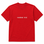 Personalized Embroidery T-Shirt for Men & Women, Custom Name/Text Cotton Unisex Tee, Unique Gift, Premium Cotton, Gift for Him/Her, Minimalist Customized Text, Short Sleeve Crewneck T-shirts, Make Your own T-shirts
