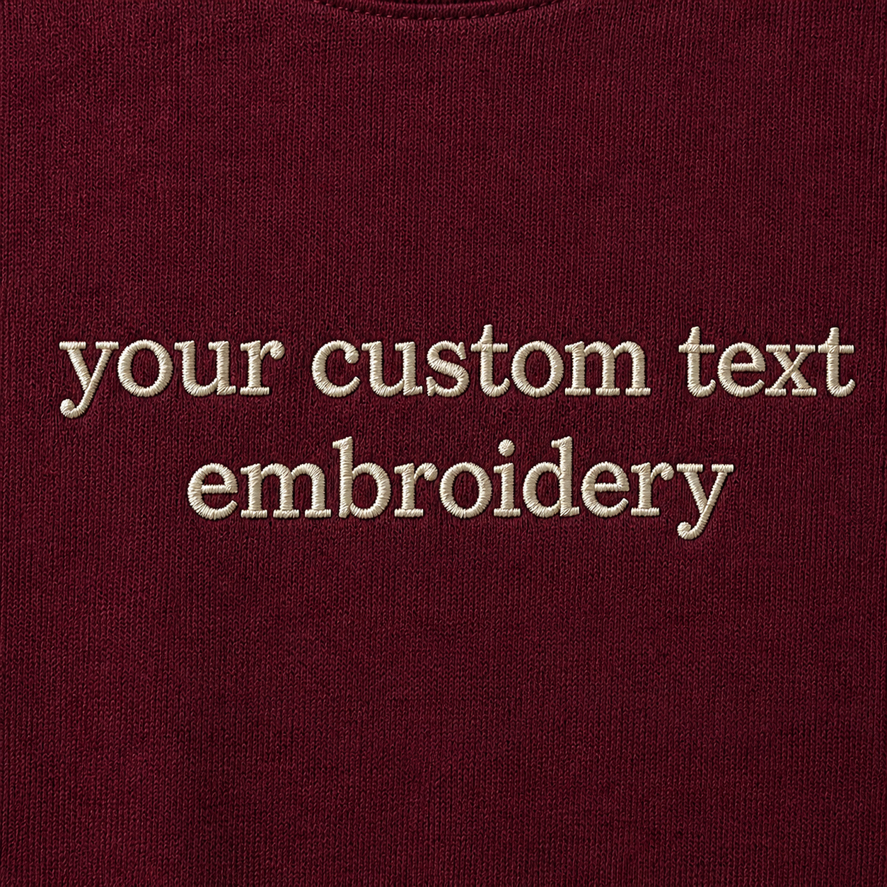 Custom Embroidered Unisex T-Shirt, Personalized Tee, Choose Phrase, Font and Embroidery Color for Any Occasion, Regular Fit, Embroidery Apparel for Men & Women, Add Your Custom Text Name, Pure Cotton