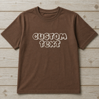 Custom Embroidered T-Shirt for Men & Women, Plain Cotton Tee with Text Embroidery Soft Casual Crew Neck Embroidered T-Shirt