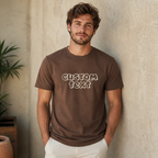 Custom Embroidered T-Shirt for Men & Women, Plain Cotton Tee with Text Embroidery Soft Casual Crew Neck Embroidered T-Shirt