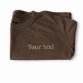 Custom Embroidered T-Shirt for Men & Women | Minimalist Text Tee | Personalized Thread Embroidery Cotton Shirt