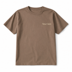 Custom Embroidered T-Shirt for Men & Women | Minimalist Text Tee | Personalized Thread Embroidery Cotton Shirt
