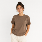 Custom Embroidered T-Shirt for Men & Women | Minimalist Text Tee | Personalized Thread Embroidery Cotton Shirt