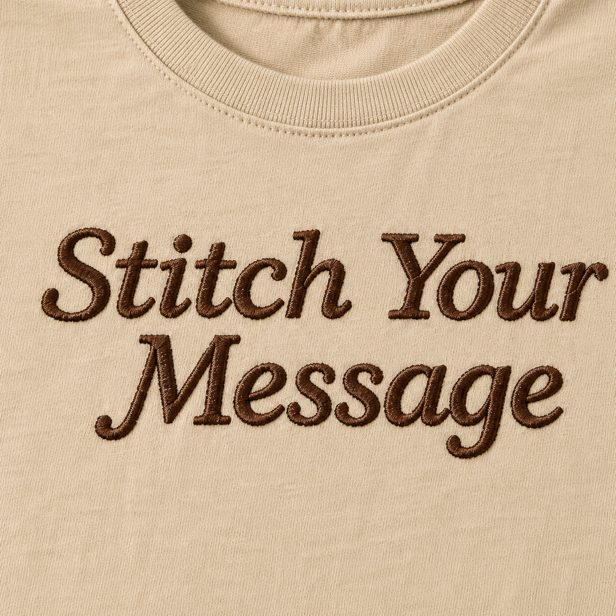 Design Your Unisex Embroidery T-Shirts with the Text, Premium Cotton Custom Text Tee, Regular Fit Apparel, 100% Cotton, Gift for Couples, Friends & Family, Embroidered Company Name