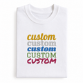 Custom Embroidered T-Shirt for Men & Women, Premium Cotton Tee, Personalized Cotton Casual T-shirts, Design your Tee, Front & back Embroidery, Regular Fit